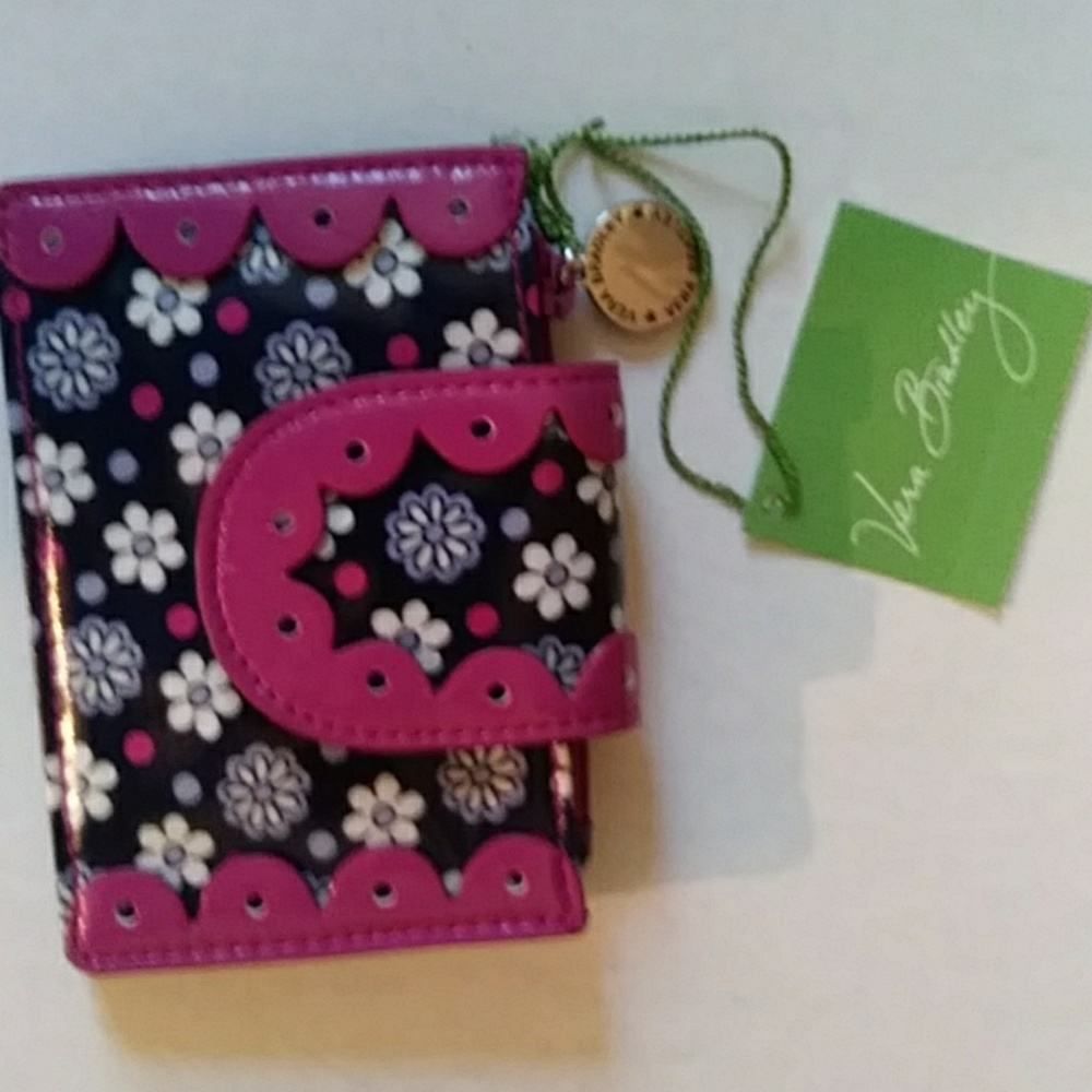 NWT! VERA BRADLEY Boysenberry Quickstep ID holder